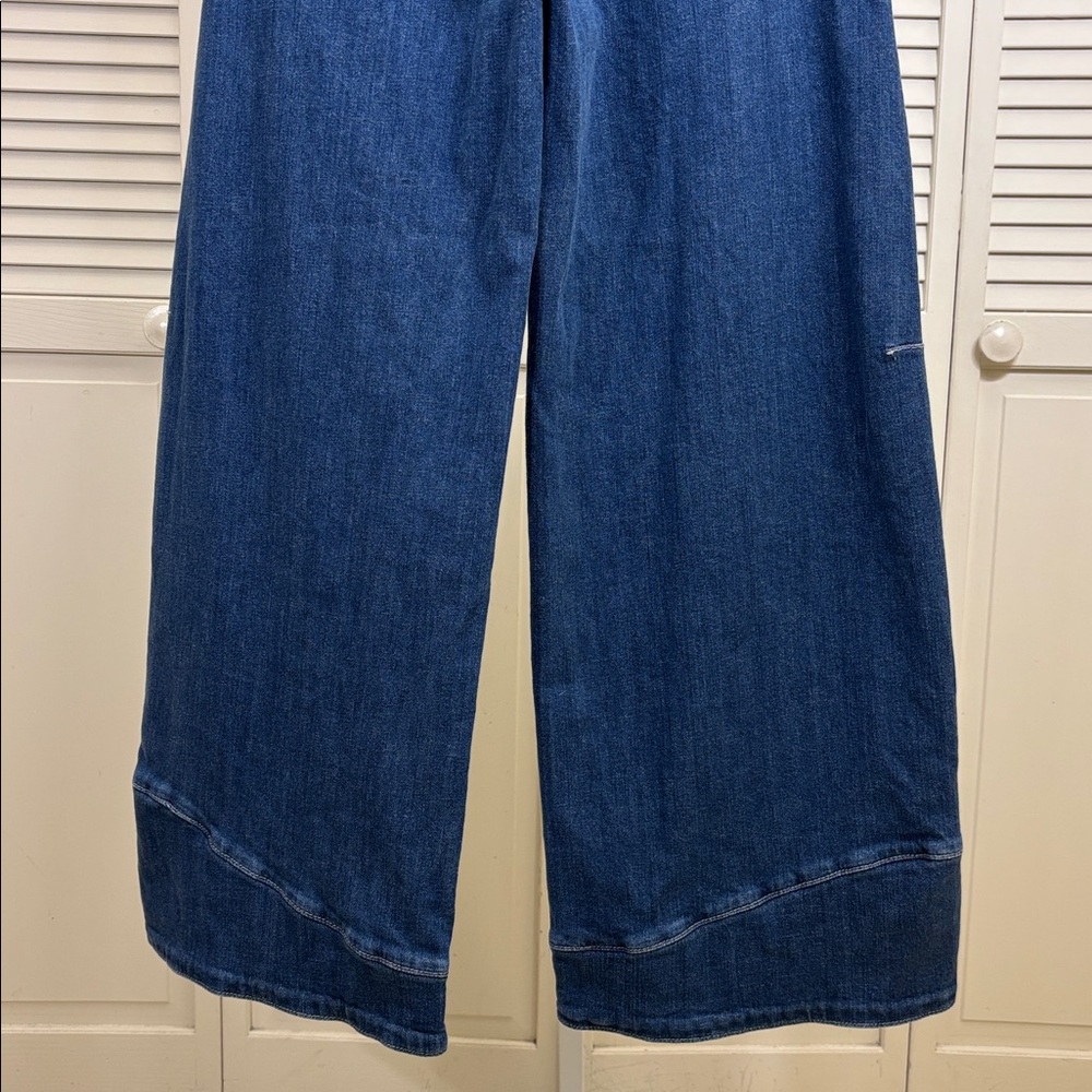 Pilcro Blue Wide Leg Jeans - Picture 11 of 14